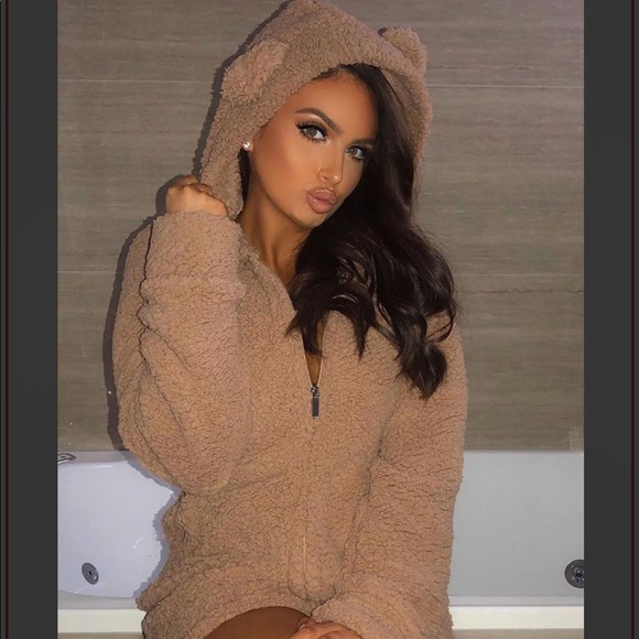 baby bear hug pj romper